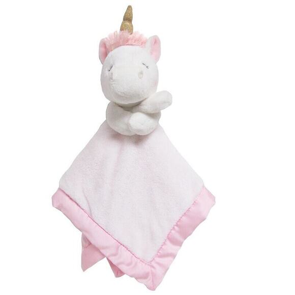 Carters Unicorn Lovey Security Blanket Target Just One You Plush White Pink - Picture 1 of 13